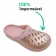 Babuche Boa Onda Aberta Easy - Rose Nude Ouro Metalizado