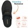 Babuche Boa Onda Urban Feminino - Preto com Dourado