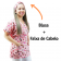 Blusa Bata Longa Mameluko para Cozinha Brigadeiros e Cupcakes - Rosa Claro + Faixa de cabelo 