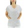 Blusa Scrubs Hospitalar Estampa Folhas - Branca