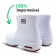 Bota EVA soft works cano curto Impermeável Antiderrapante com Biqueira - Branco 