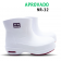 Bota EVA soft works cano curto Impermeável Antiderrapante com Biqueira - Branco 
