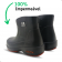 Bota EVA soft works cano curto Impermeável Antiderrapante com Biqueira - Preta 