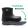 Bota EVA soft works cano curto Impermeável Antiderrapante com Biqueira - Preta 