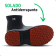 Bota EVA soft works cano curto Impermeável Antiderrapante com Biqueira - Preta 