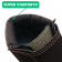 Botina Marluvas Trekking e fechamento em Velcro - Cafe