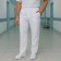 Calça para Trabalho Oxford Com Bolso Frontal - Branca
