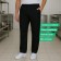 Calça para Trabalho Oxford Com Bolso Frontal - Preta
