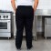 Calça para Trabalho Oxford Com Bolso Frontal - Preta