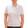 Camiseta Gola Polo modelo Baby Look Feminina - Branco 