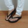 Chinelo Anatômico Boa Onda Lilly - Preto com Grafite