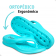 Chinelo Nuvem Para Descanso Sticky Shoes - Azul Turquesa