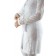 Jaleco em Gabardine Lateral em Renda - Branco