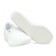 Sapato Branco Feminino Anabela 3411 - Branco com Pin Eletro Coração