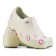 Sapato Profissional Soft Works II Estampado Mameluko Bege - Corações Rosas