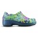 Sapato Profissional Soft Works II Estampado Flor Verde - Azul Marinho