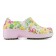 Sapato Profissional Soft Works II Estampado Flor Verde - Rosa