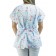 Scrubs Camiseta Mameluko Bata Hospitalar Estampa Clinica Amor pela Enfermagem - Azul Claro