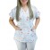 Scrubs Camiseta Mameluko Bata Hospitalar Estampa Clinica Amor pela Enfermagem - Azul Claro