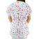 Scrubs Camiseta Mameluko Bata Hospitalar Estampa Clinica Amor pela Enfermagem - Branca 