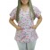 Scrubs Camiseta Mameluko Bata Hospitalar Estampa Clinica Amor pela Enfermagem - Rosa 