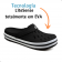 Babuche Boa Onda Star Feminino - Preto/Branco