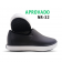 Tênis Profissional Soft Works EVA Antiderrapante - Preto com Branco
