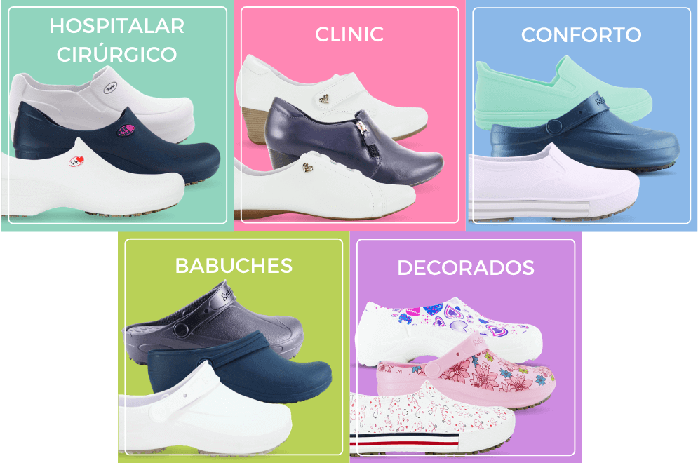 crocs branco para enfermagem